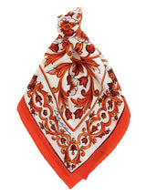 Foulard en soie orange Dolce & Gabbana