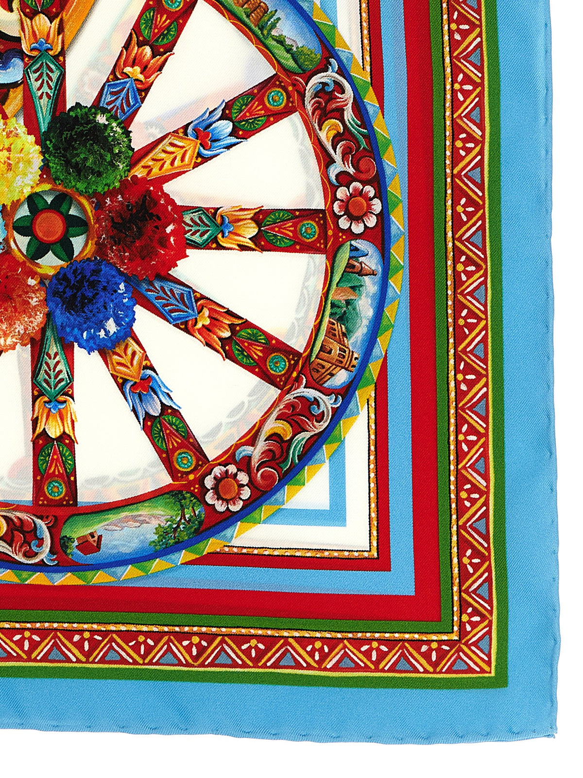 Foulard en soie multicolore Dolce & Gabbana