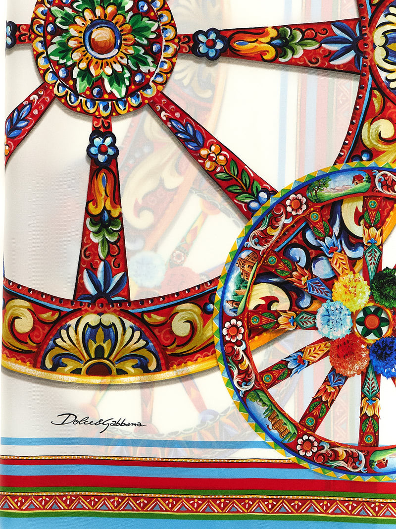 Dolce & Gabbana Multicolor Silk Scarf