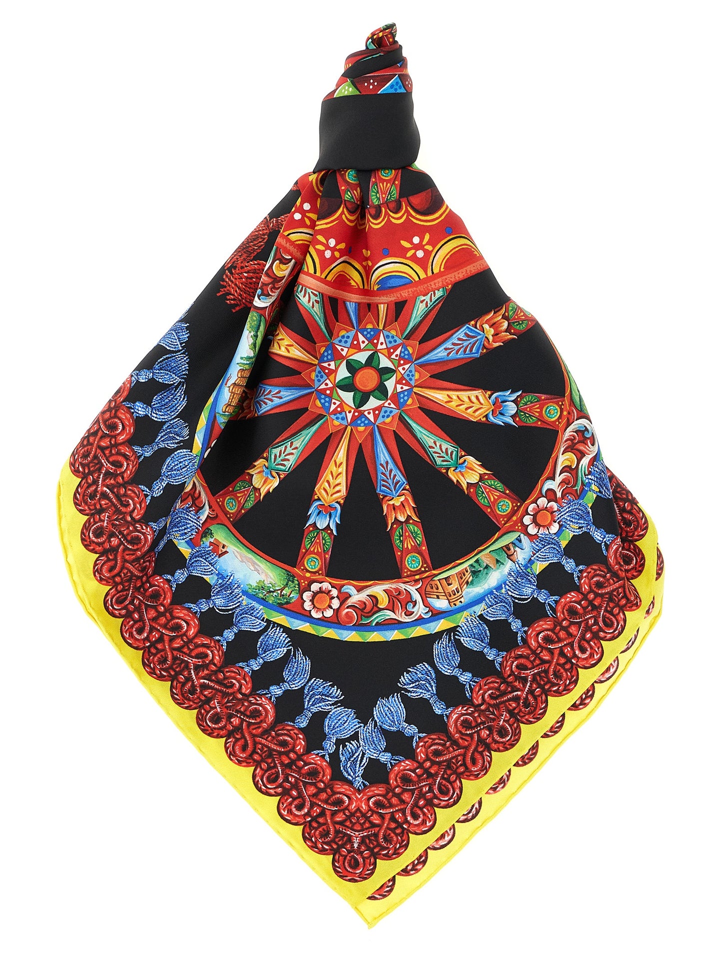 Dolce & Gabbana Multicolor Silk Scarf