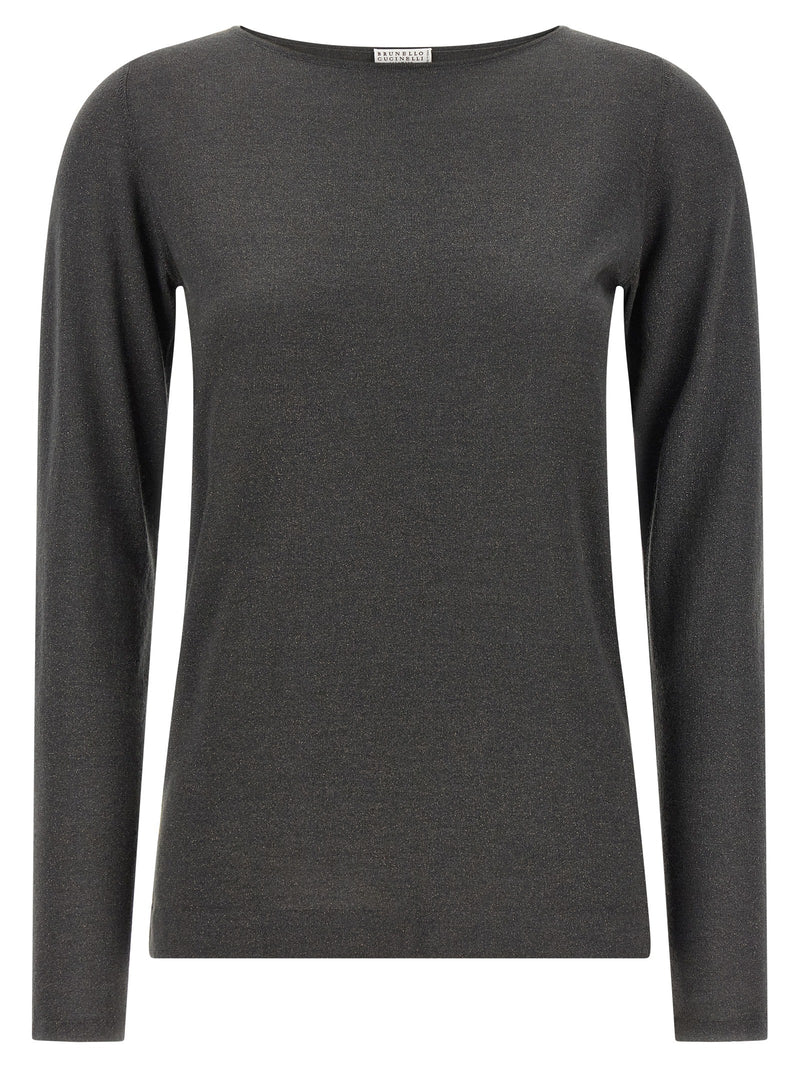 Brunello Cucinelli Cardigan Gris Cachemire