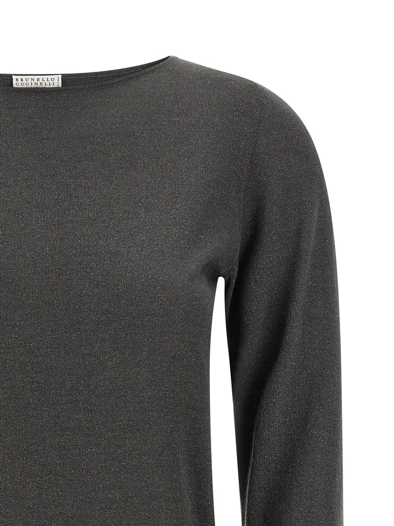 Brunello Cucinelli Cardigan Gris Cachemire