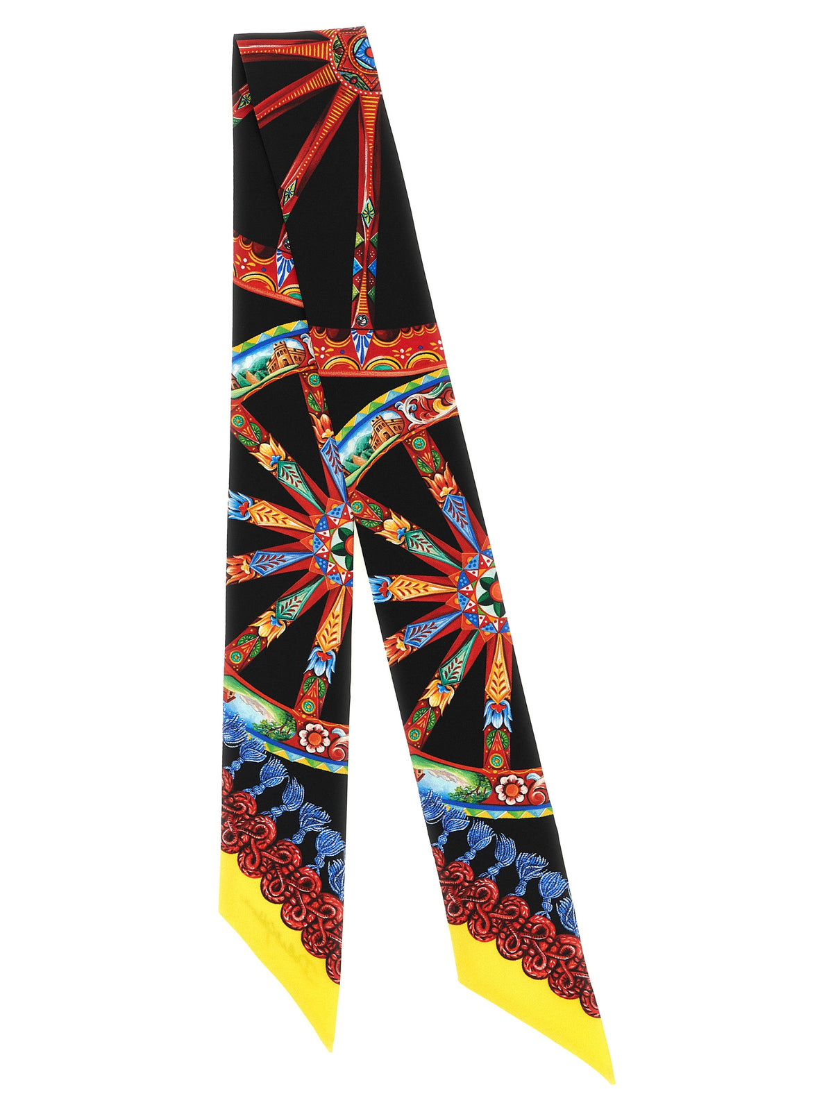 Foulard en soie multicolore Dolce & Gabbana