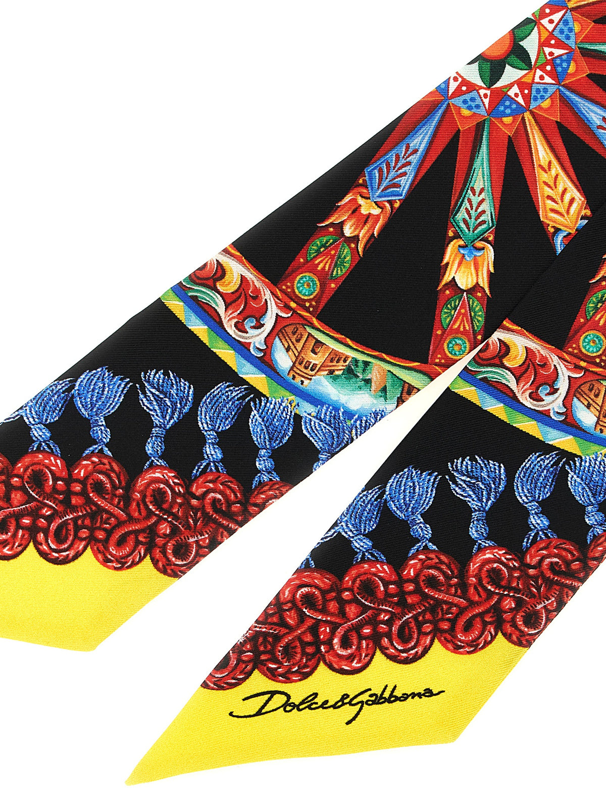 Foulard en soie multicolore Dolce & Gabbana