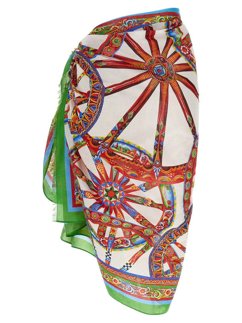 Jupe longue Dolce & Gabbana en coton multicolore