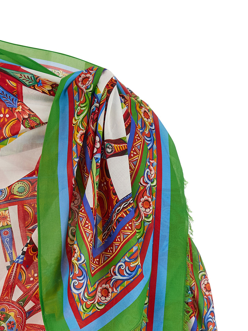 Jupe longue Dolce & Gabbana en coton multicolore