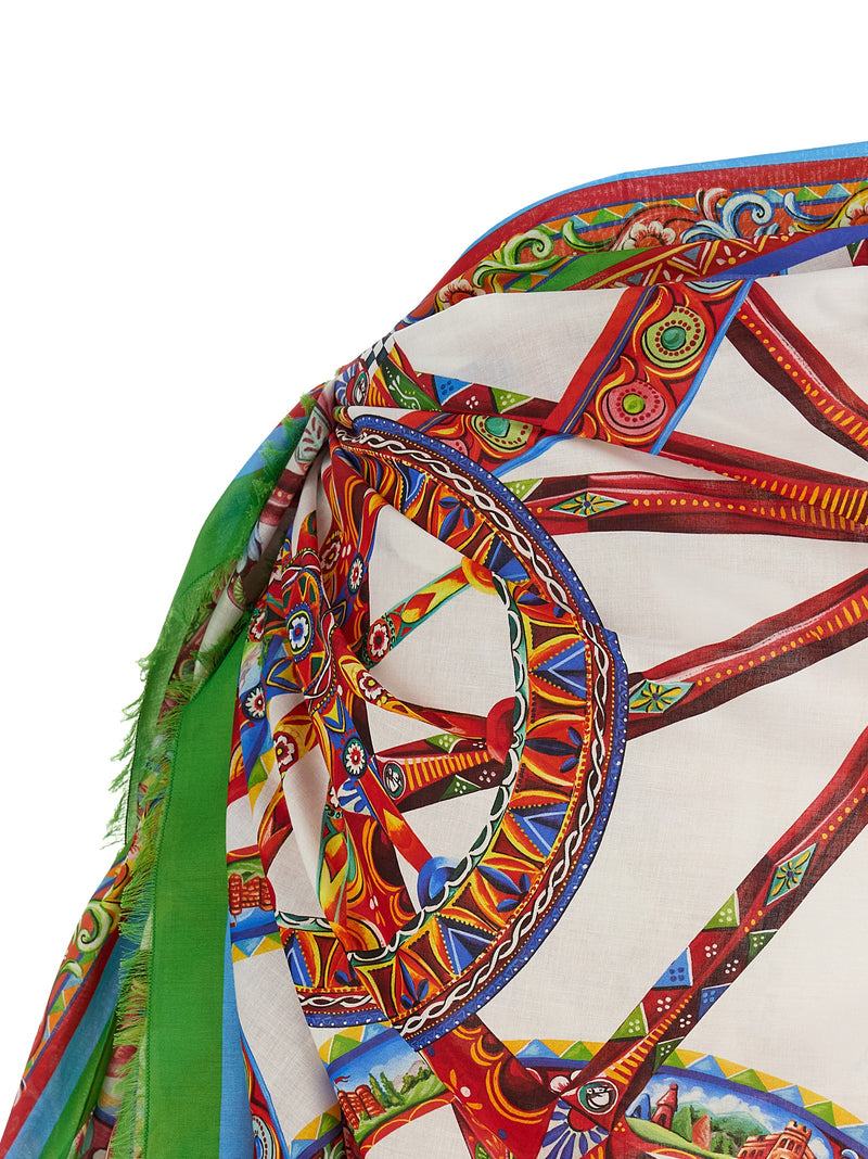 Jupe longue Dolce & Gabbana en coton multicolore