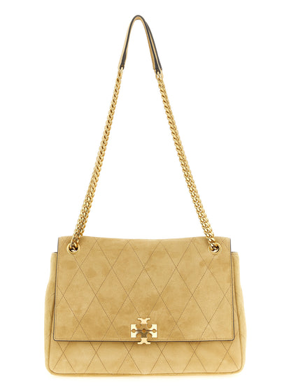 Tory Burch Beige Calfskin Shoulder Bag