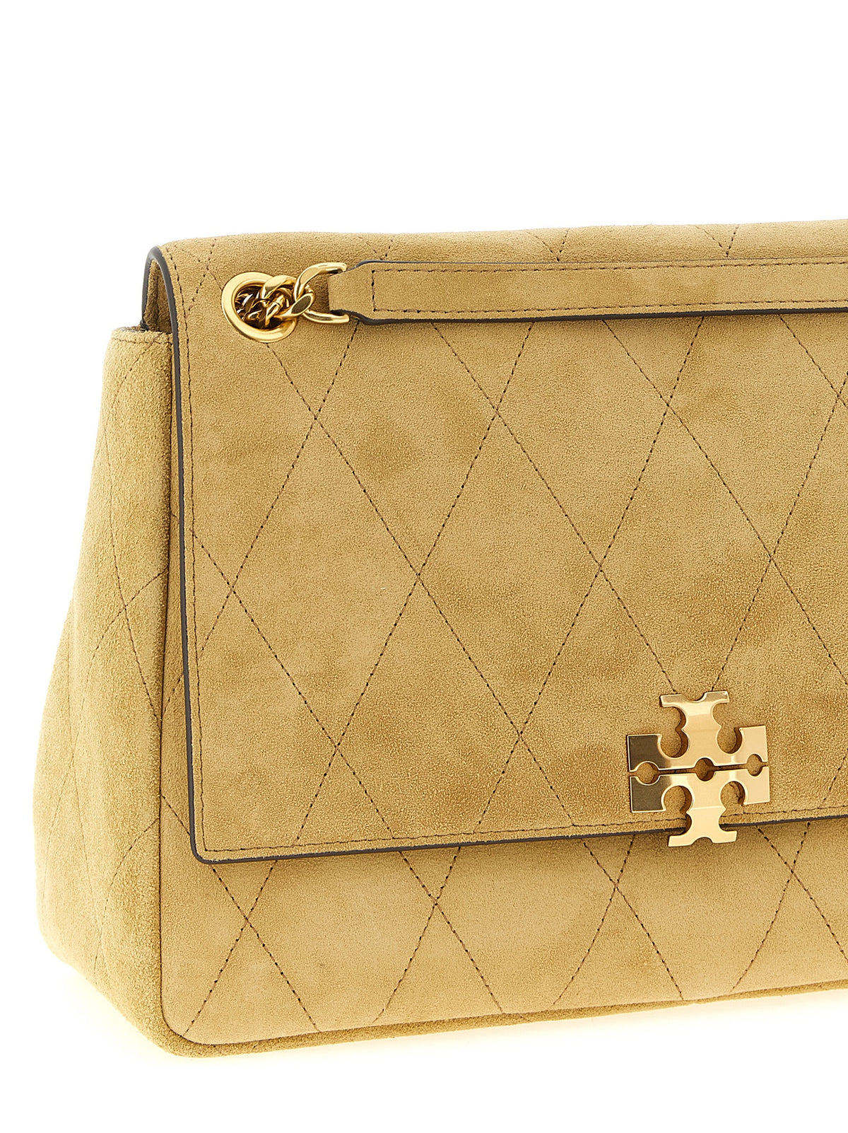Sac à bandoulière Tory Burch en cuir de veau beige