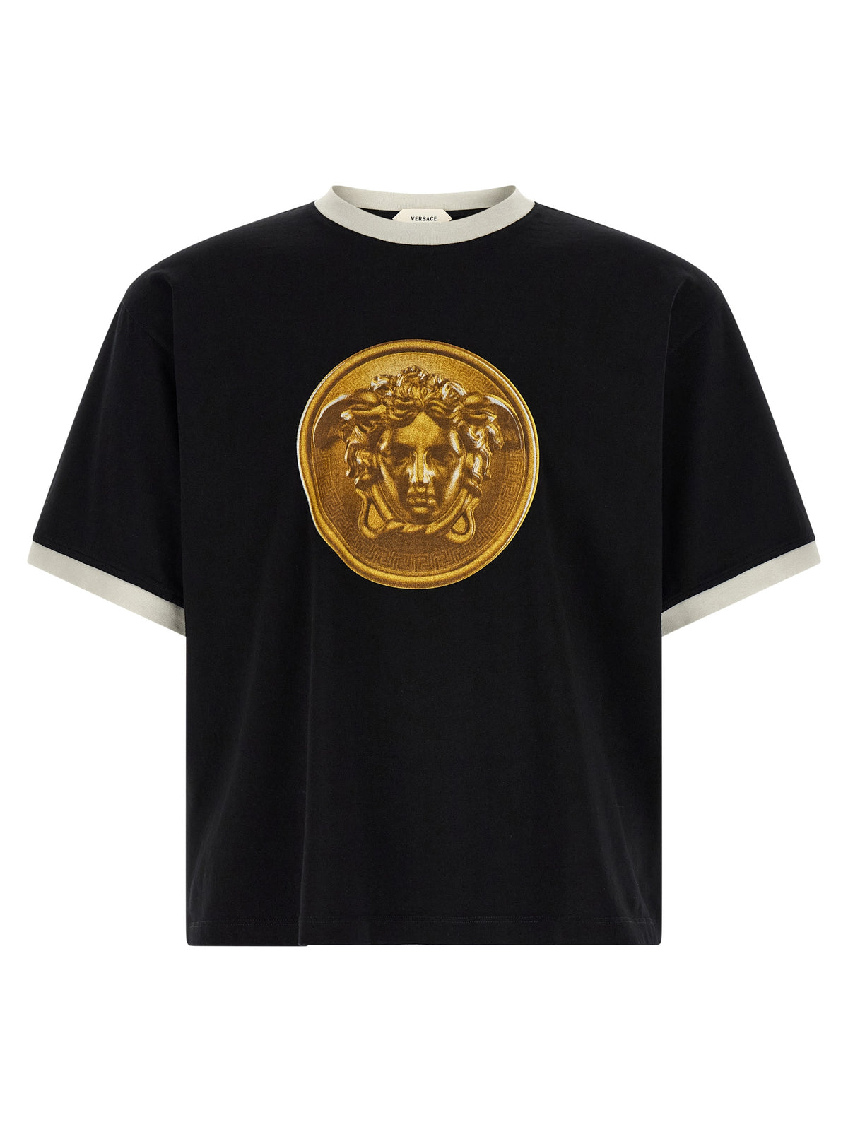 Versace Black Cotton T-Shirt