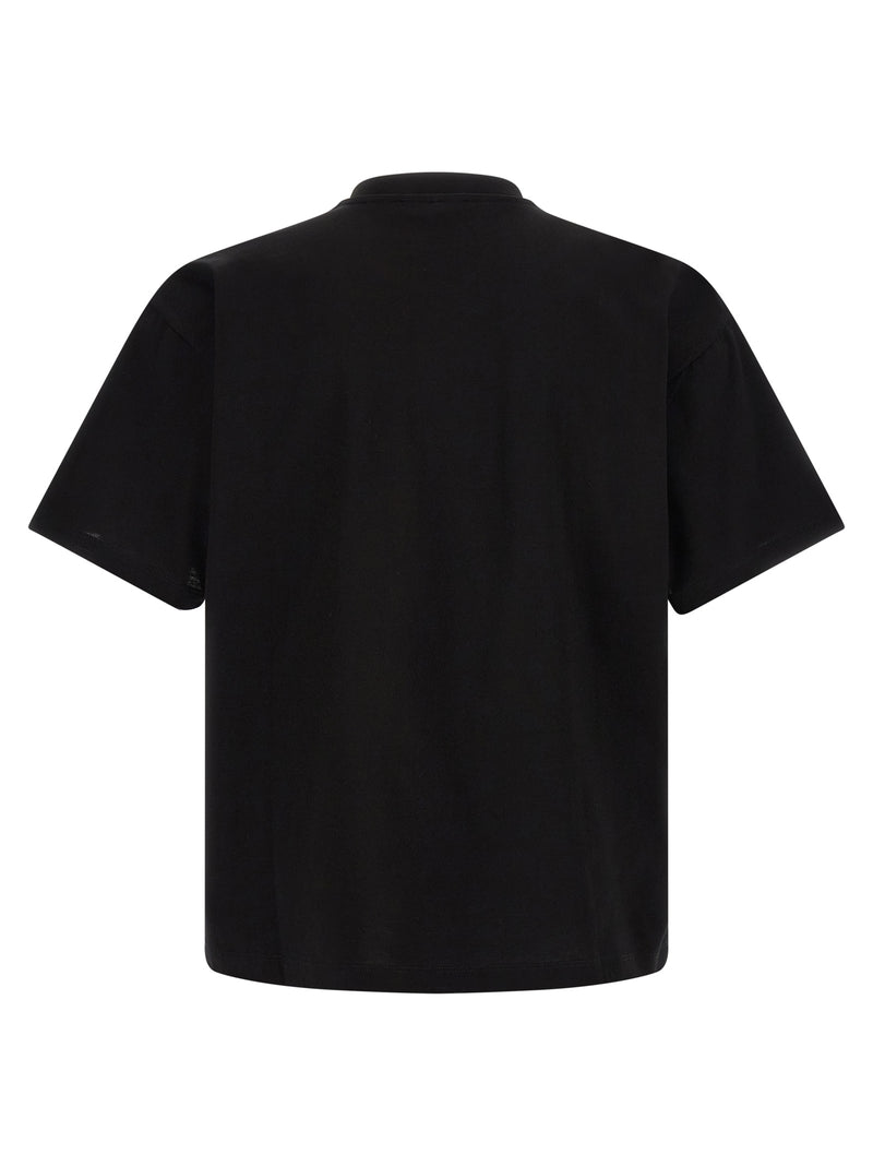 T-shirt en coton noir Versace pour homme