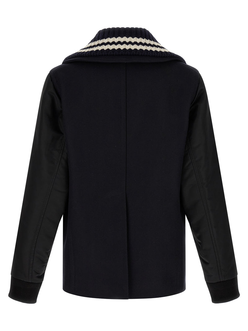 Manteau en laine bleu Dsquared²