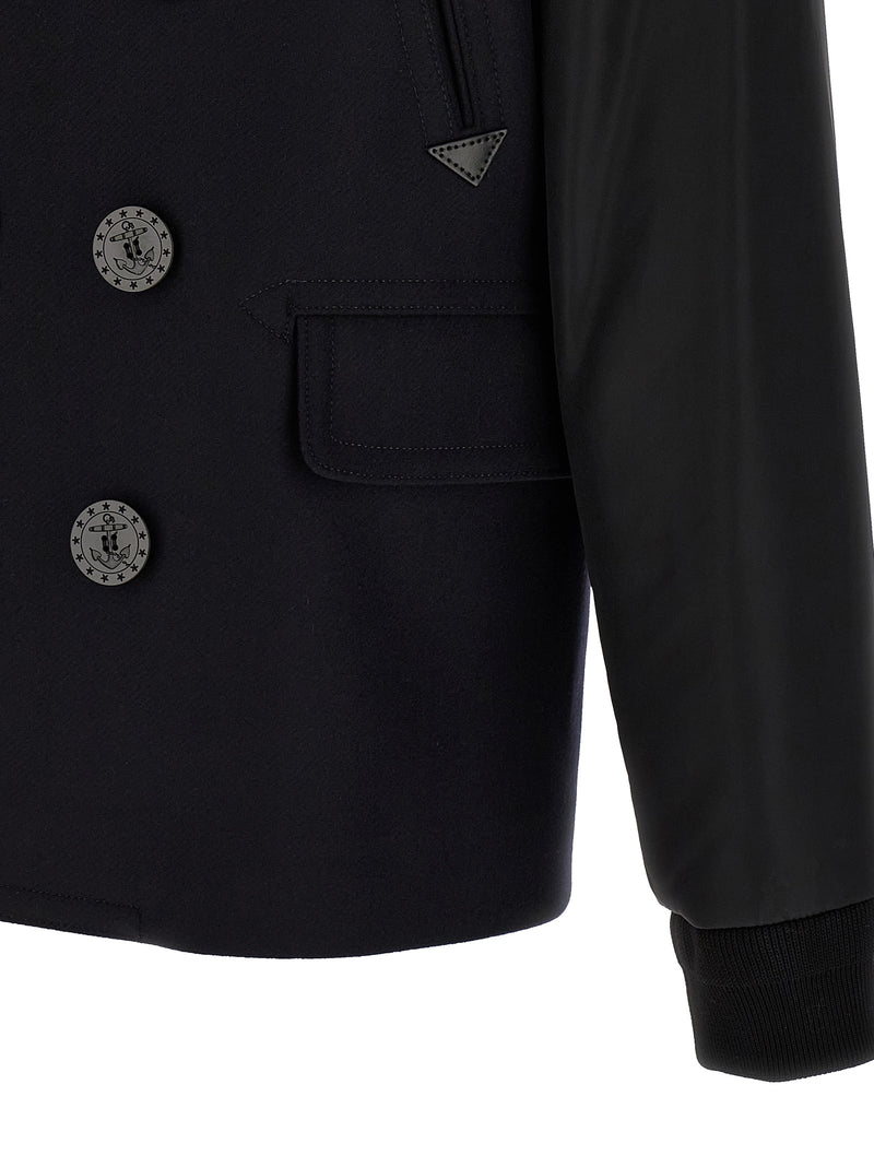 Manteau en laine bleu Dsquared²