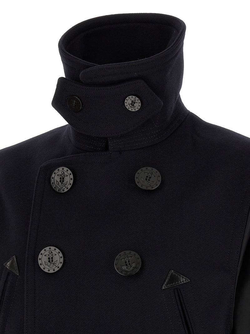Manteau en laine bleu Dsquared²