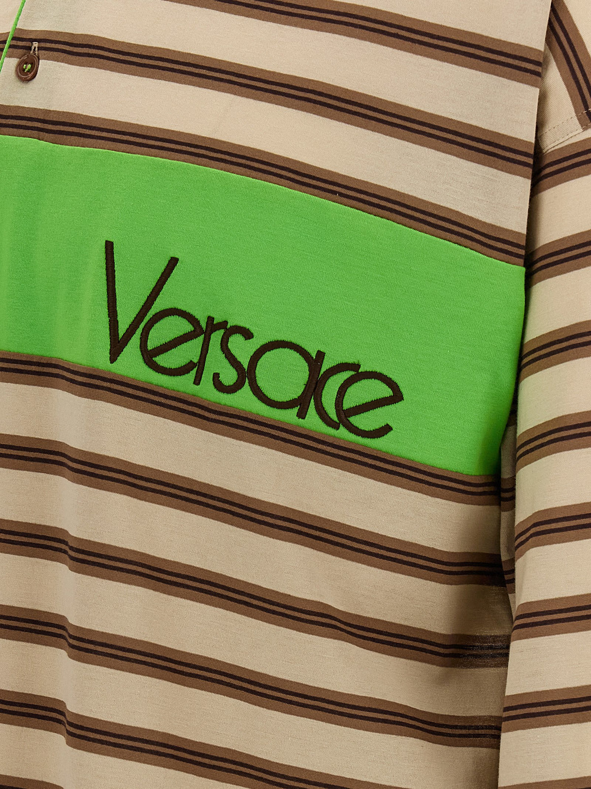 Versace Multicolor Cotton Polo Shirt