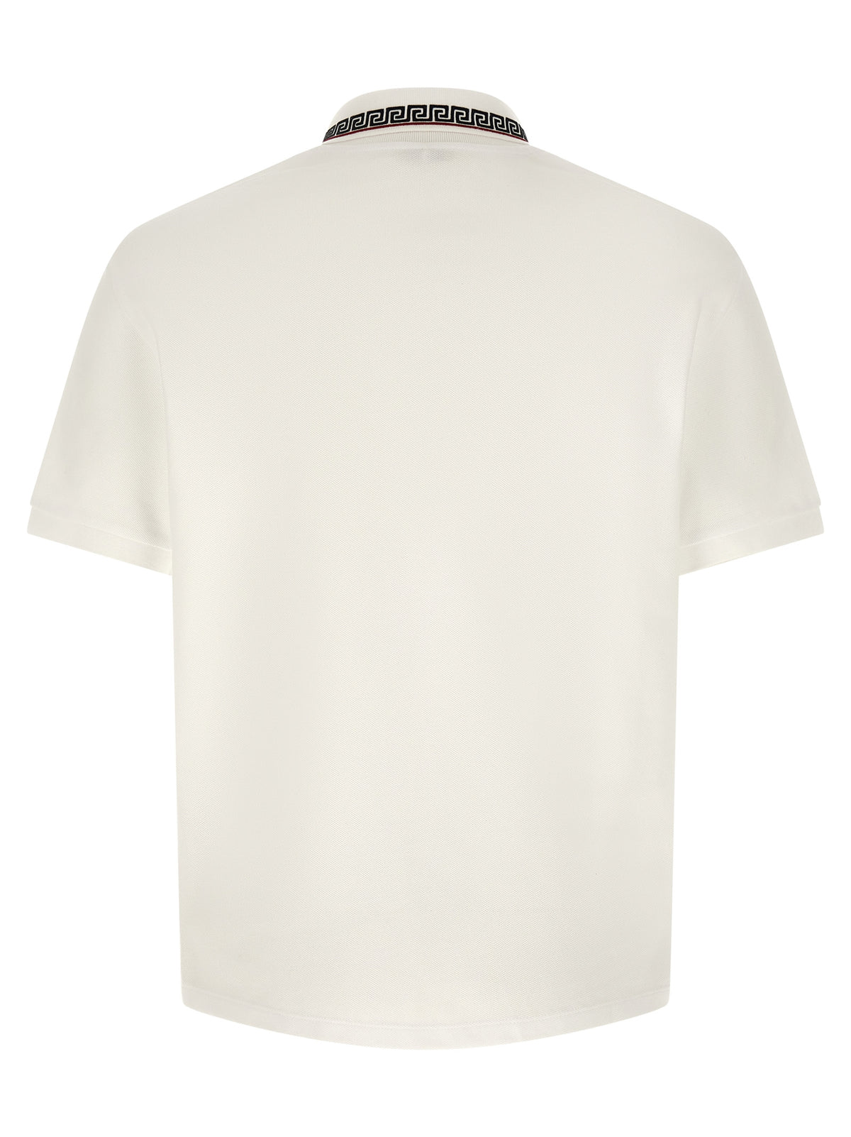 Versace White Cotton Polo Shirt