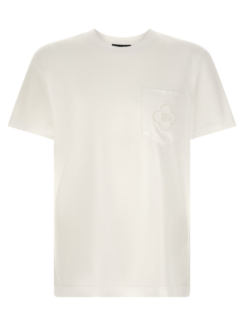 Dolce & Gabbana White Cotton T-Shirt