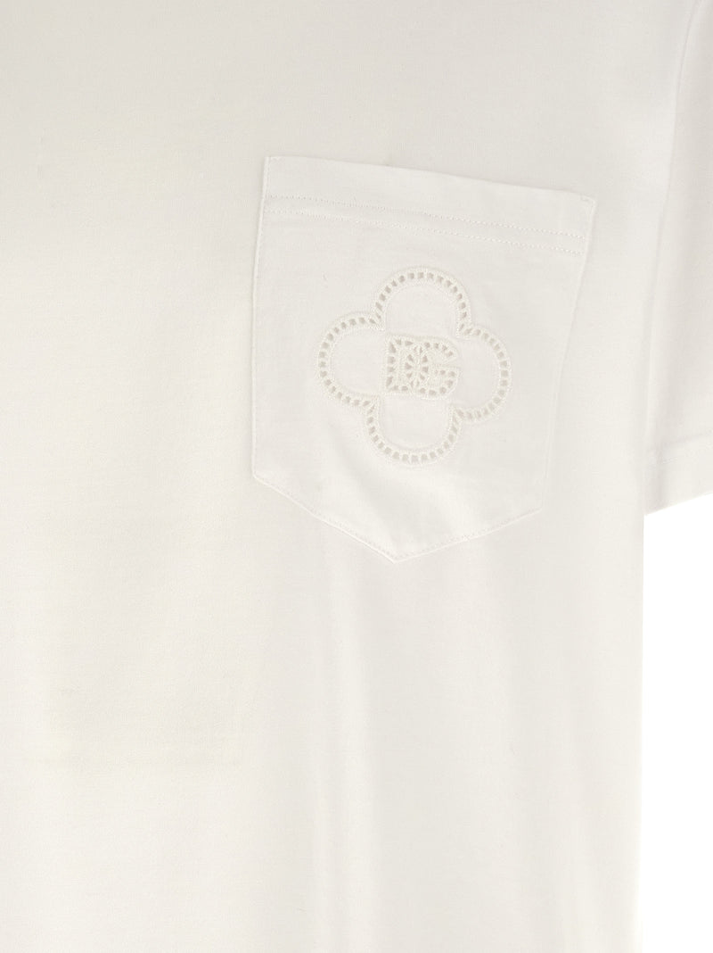 Dolce & Gabbana White Cotton T-Shirt