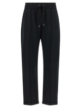 Brunello Cucinelli Black Cotton Joggers - Chic Flared Leg