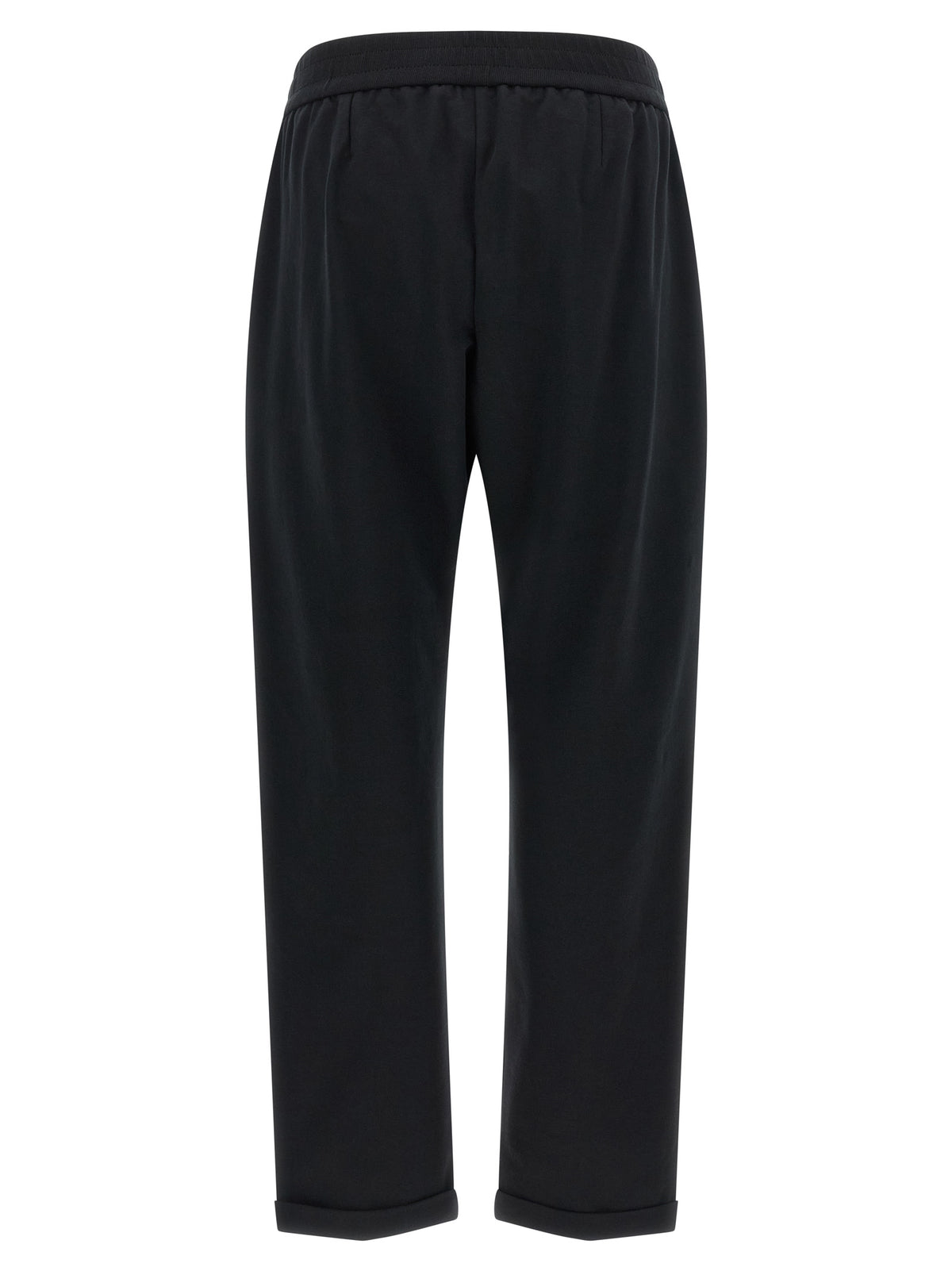 Brunello Cucinelli Black Cotton Joggers - Chic Flared Leg