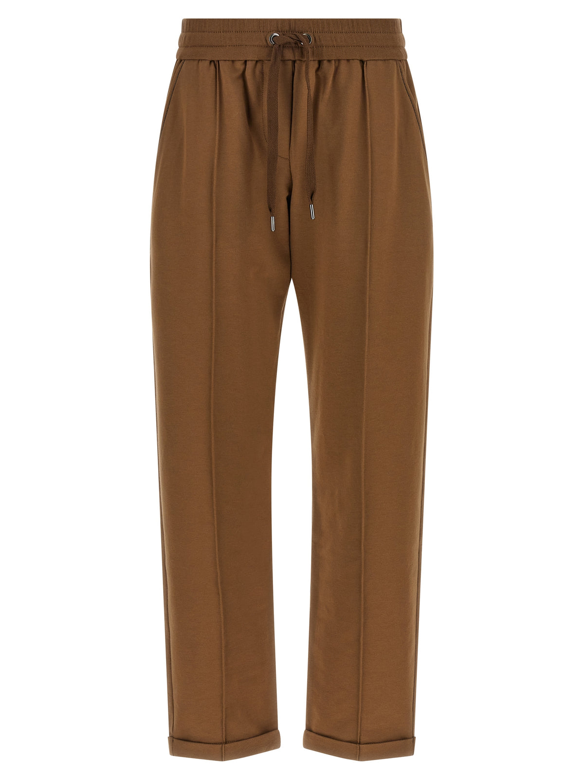 Brunello Cucinelli Joggers marron en coton (pantalon de sport)