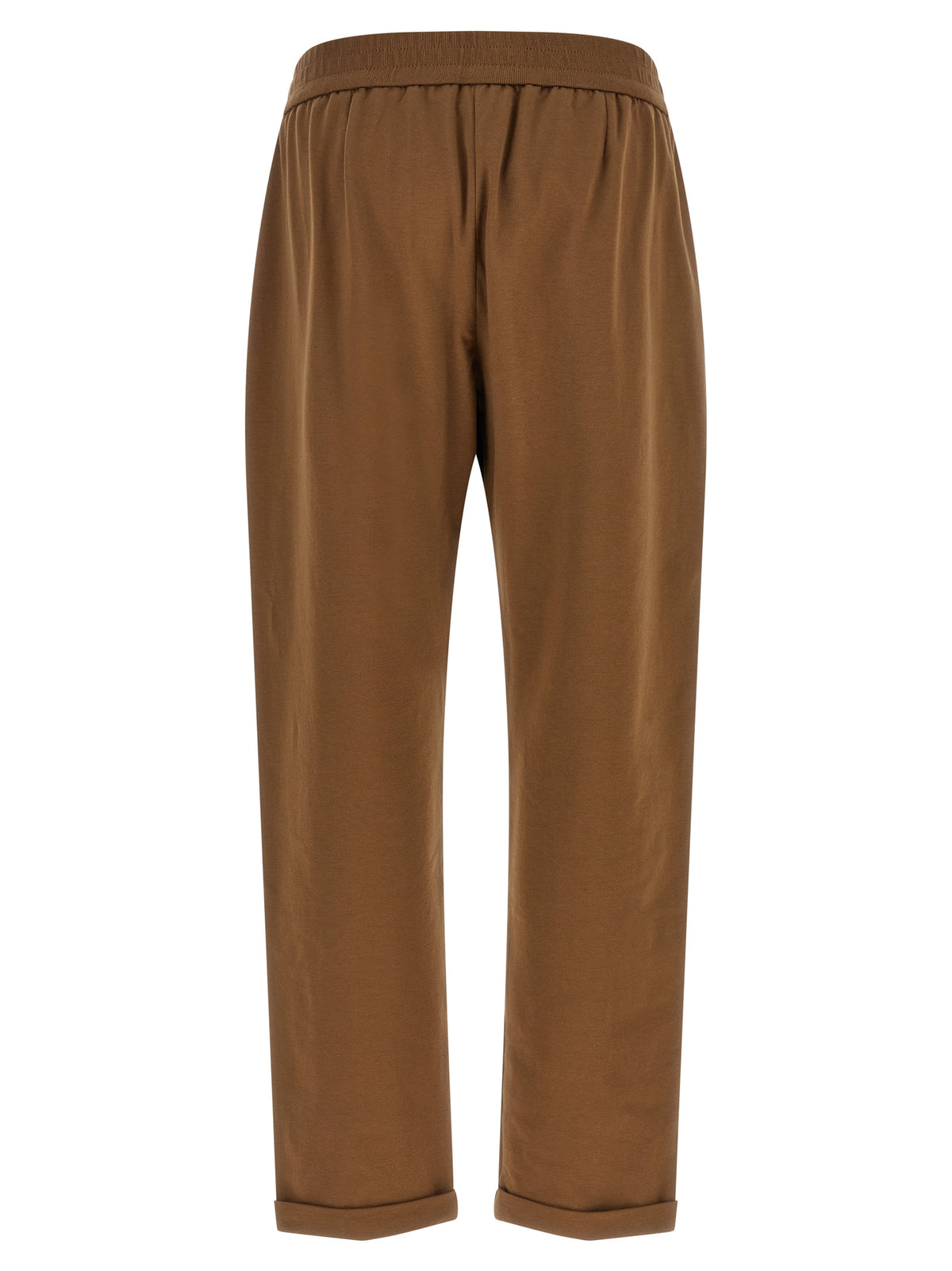 Brunello Cucinelli Joggers marron en coton (pantalon de sport)