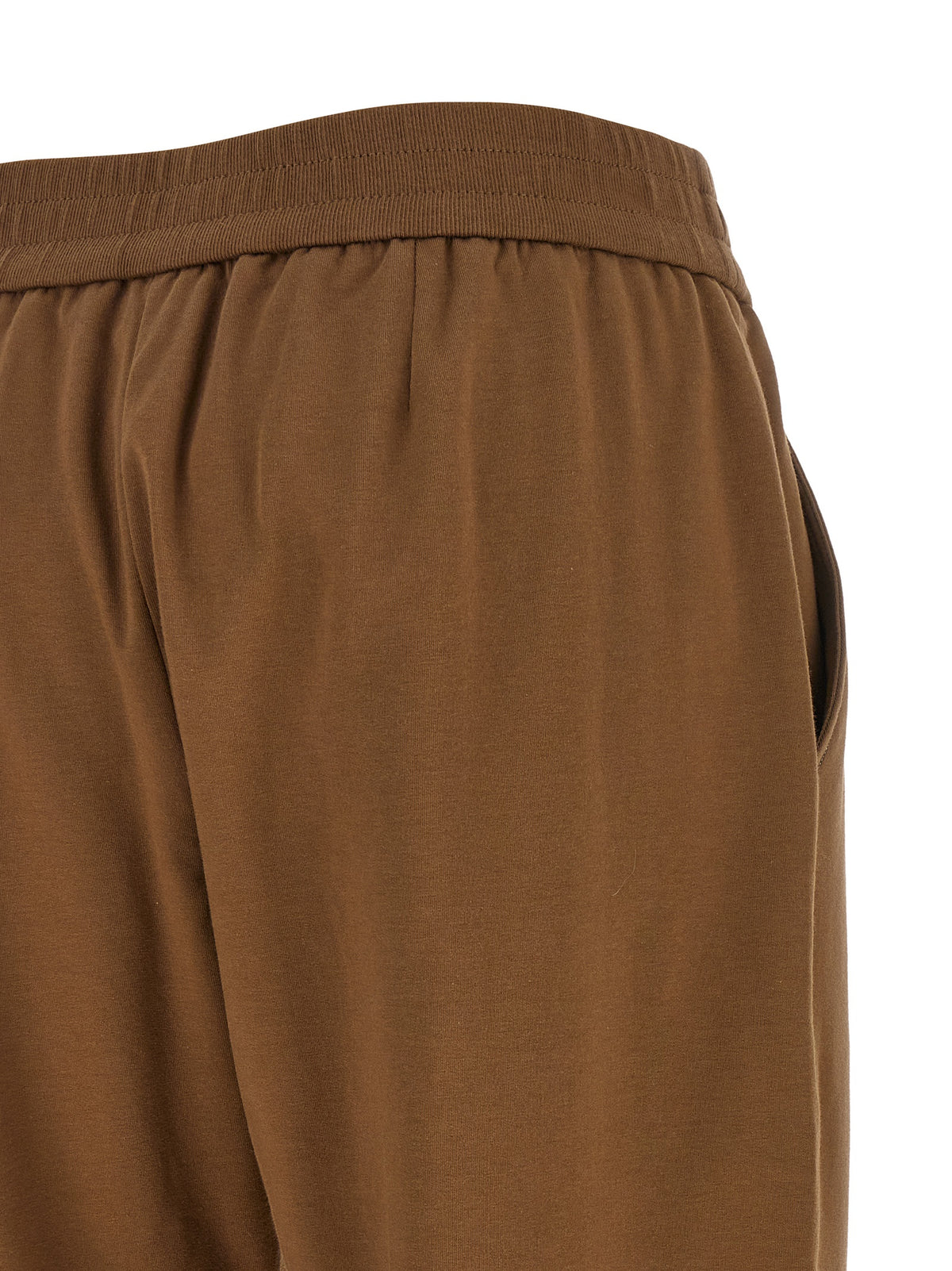 Brunello Cucinelli Joggers marron en coton (pantalon de sport)