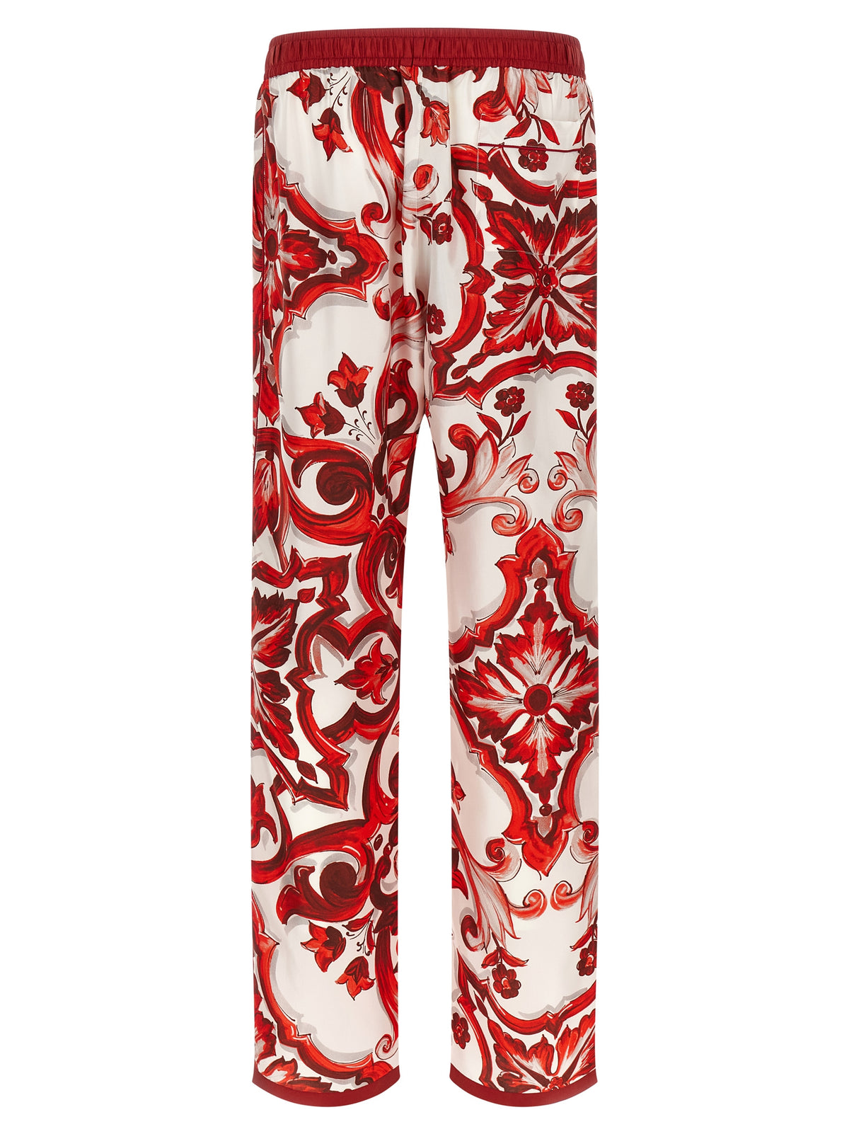 Pantalon décontracté Dolce & Gabbana en soie multicolore