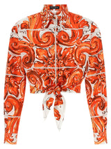 Chemisier en coton orange Dolce & Gabbana
