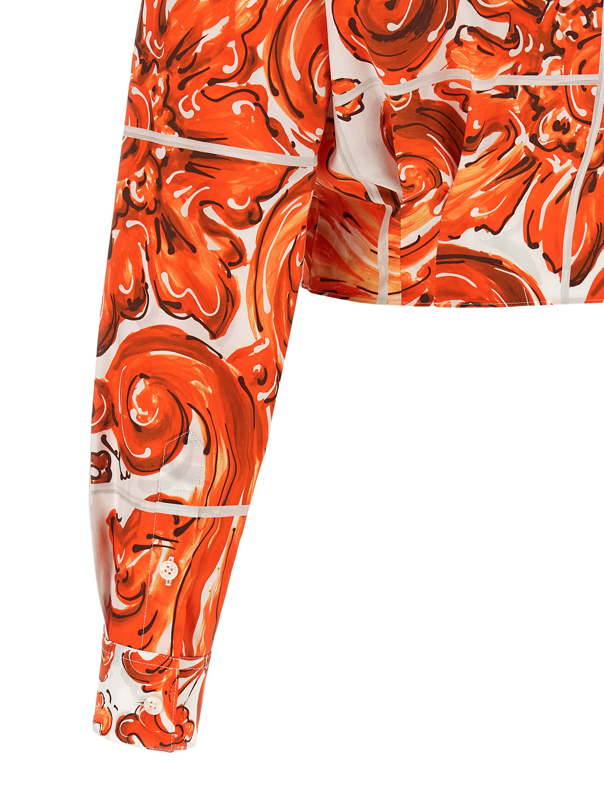 Chemisier en coton orange Dolce & Gabbana