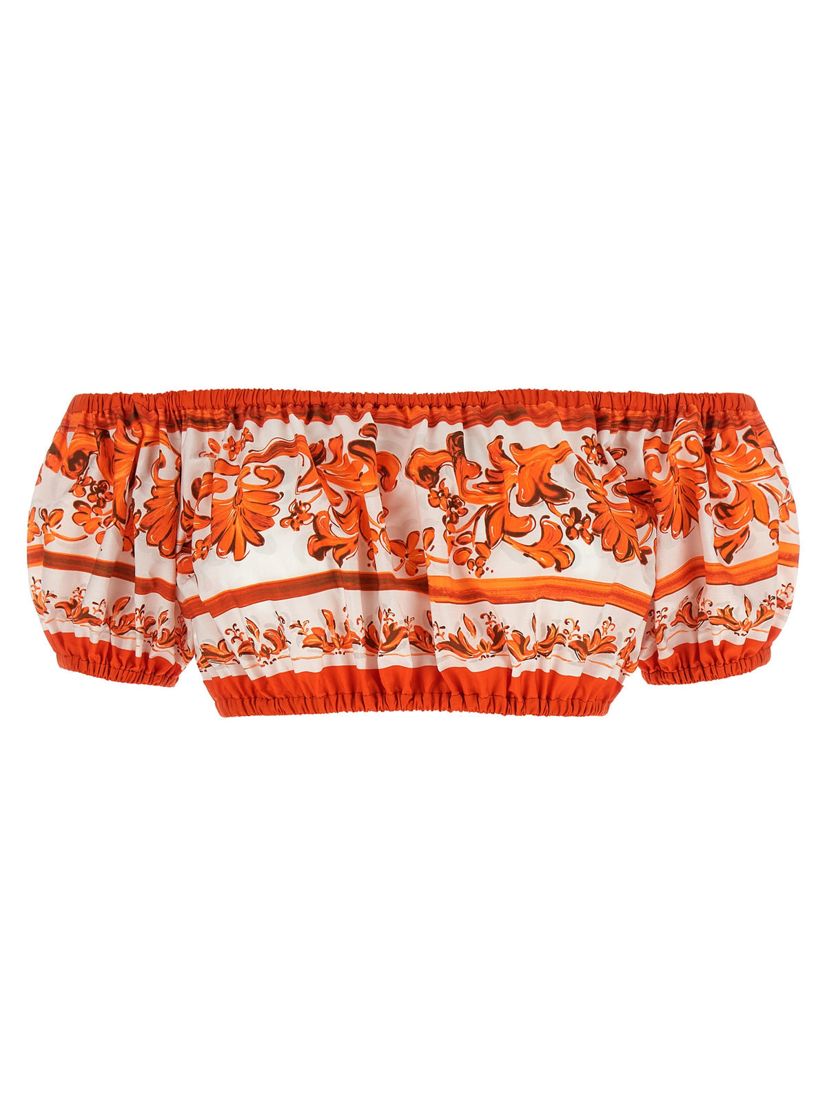 Chemisier en coton orange Dolce & Gabbana