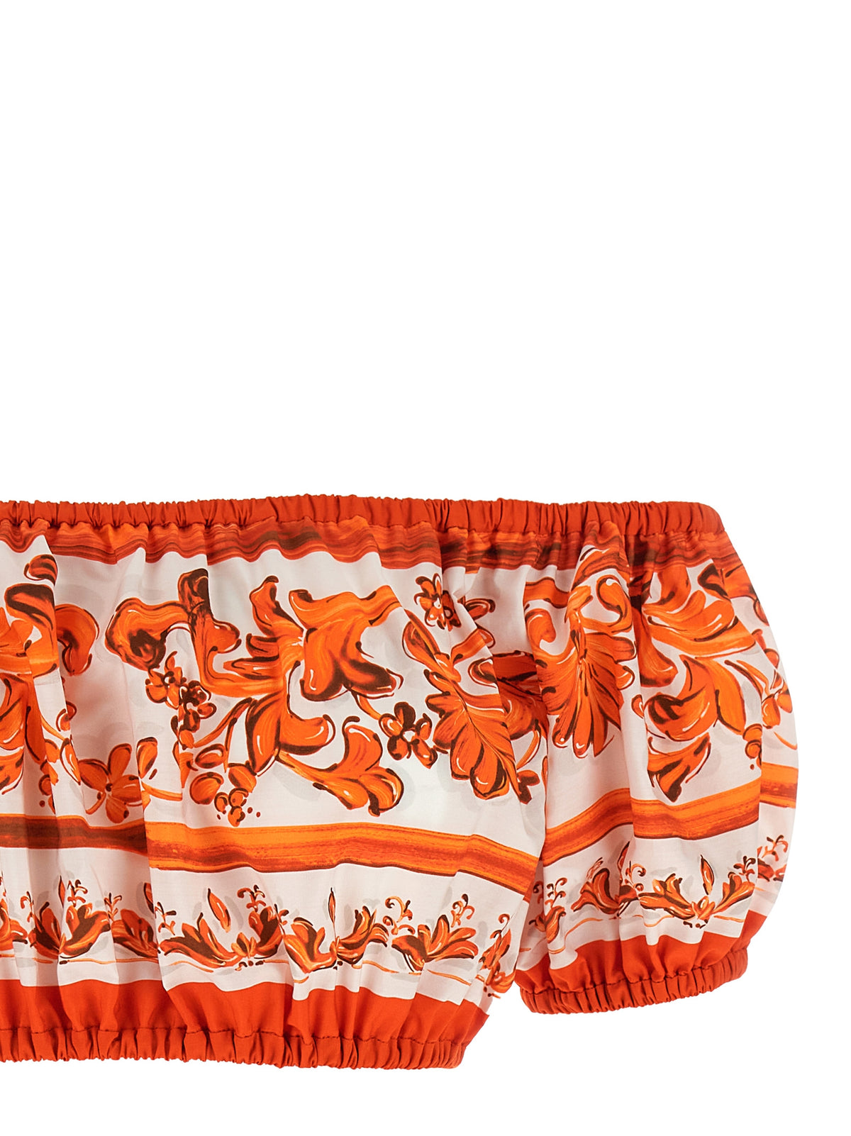Chemisier en coton orange Dolce & Gabbana