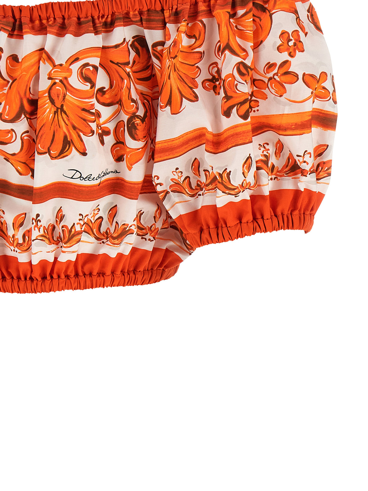 Chemisier en coton orange Dolce & Gabbana