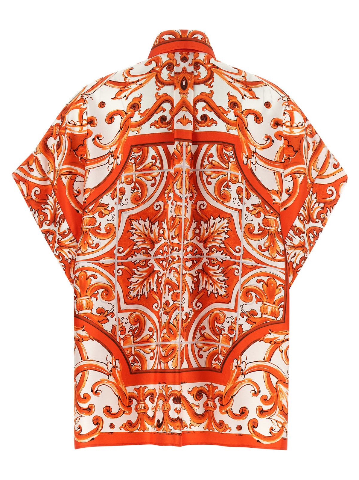 Chemisier en soie orange Dolce & Gabbana