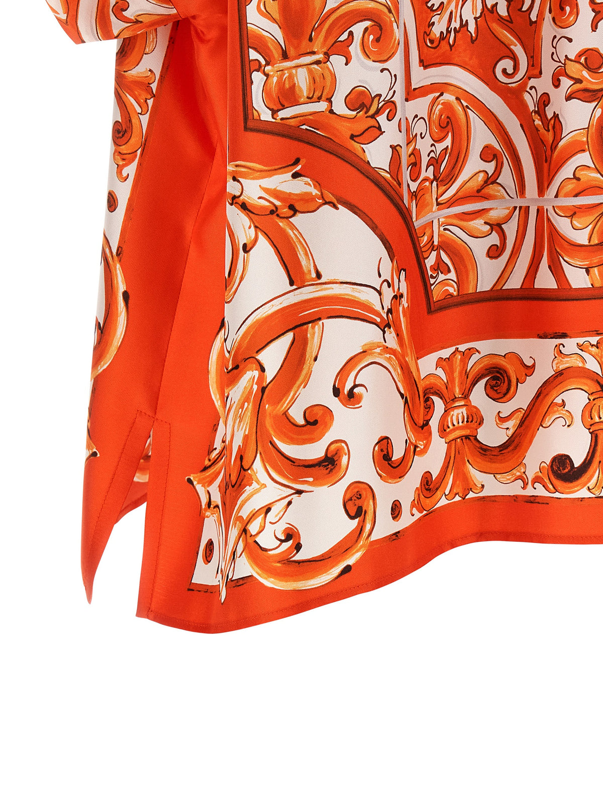 Chemisier en soie orange Dolce & Gabbana