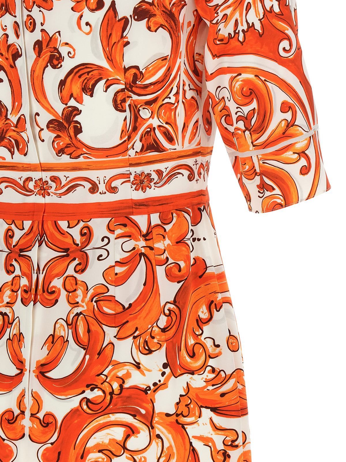 Robe midi Dolce & Gabbana en soie orange