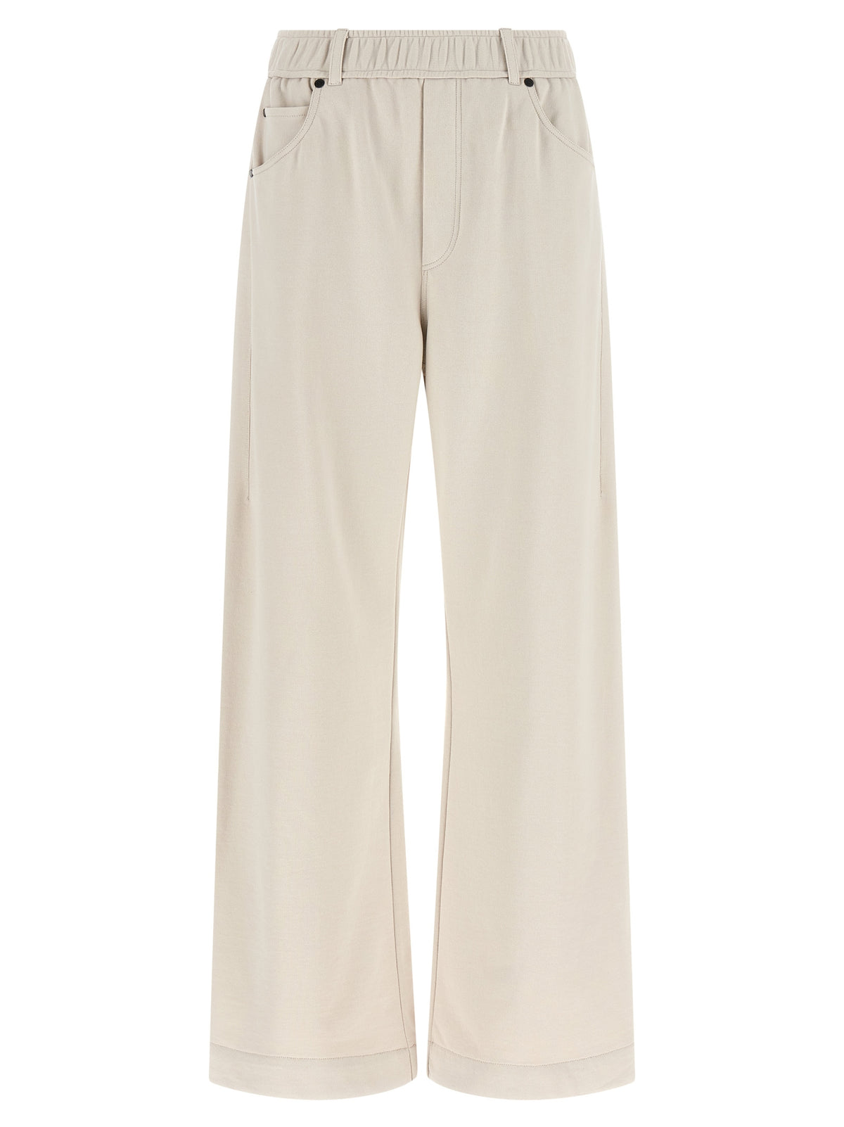 Brunello Cucinelli Pantalon de sport en coton beige
