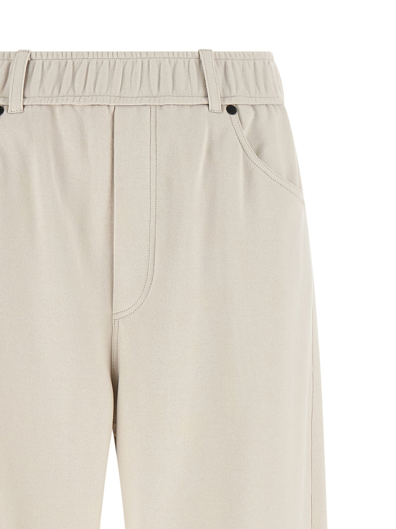 Brunello Cucinelli Pantalon de sport en coton beige