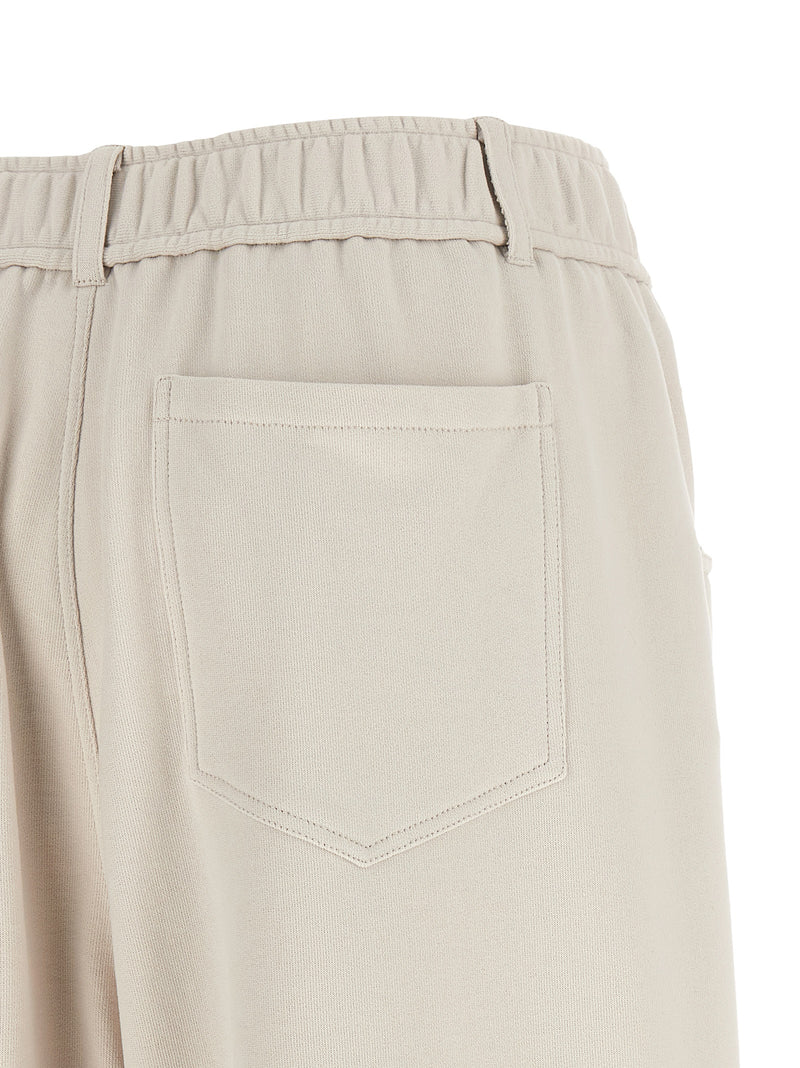 Brunello Cucinelli Pantalon de sport en coton beige