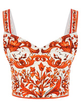 Chemisier en soie orange Dolce & Gabbana