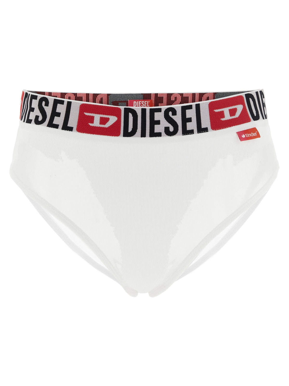 Slip blanc en coton Diesel
