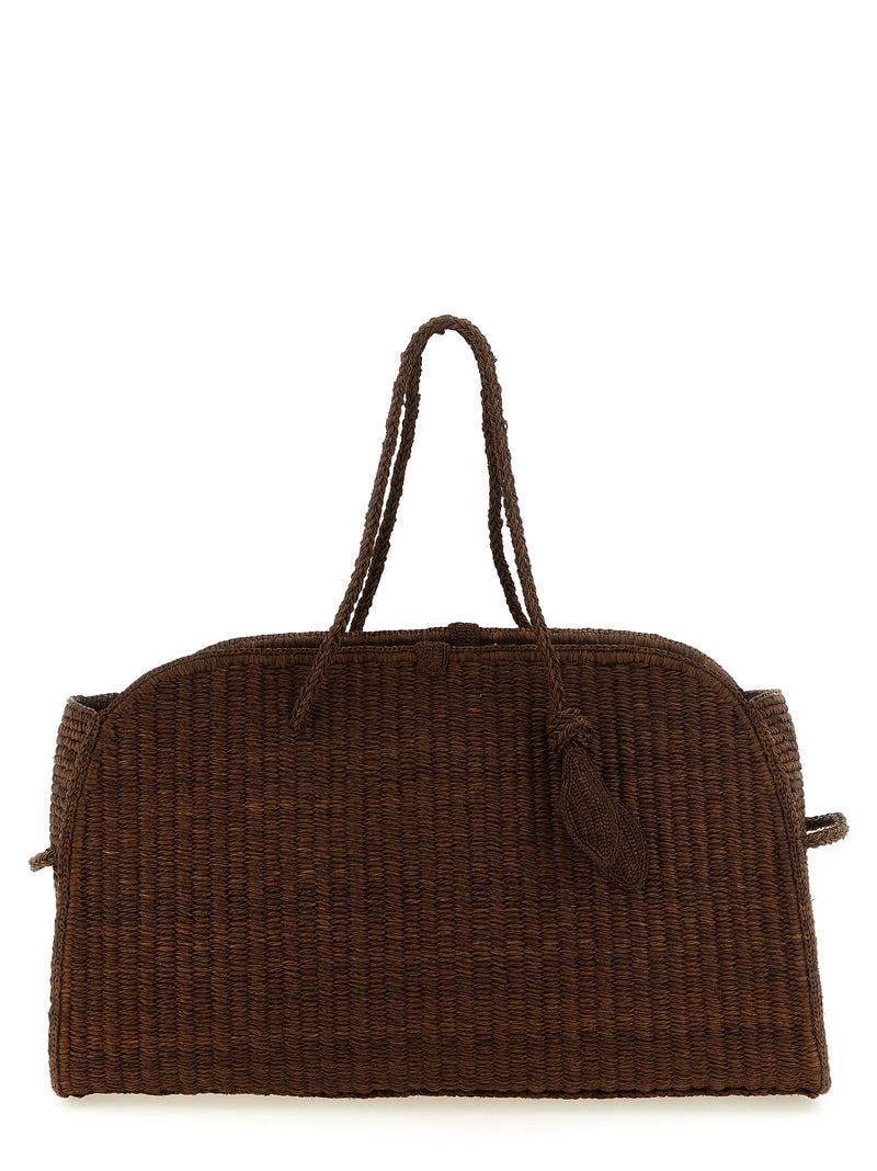 Jacquemus Le Grand Turismo Raphia Brown Tote Bag