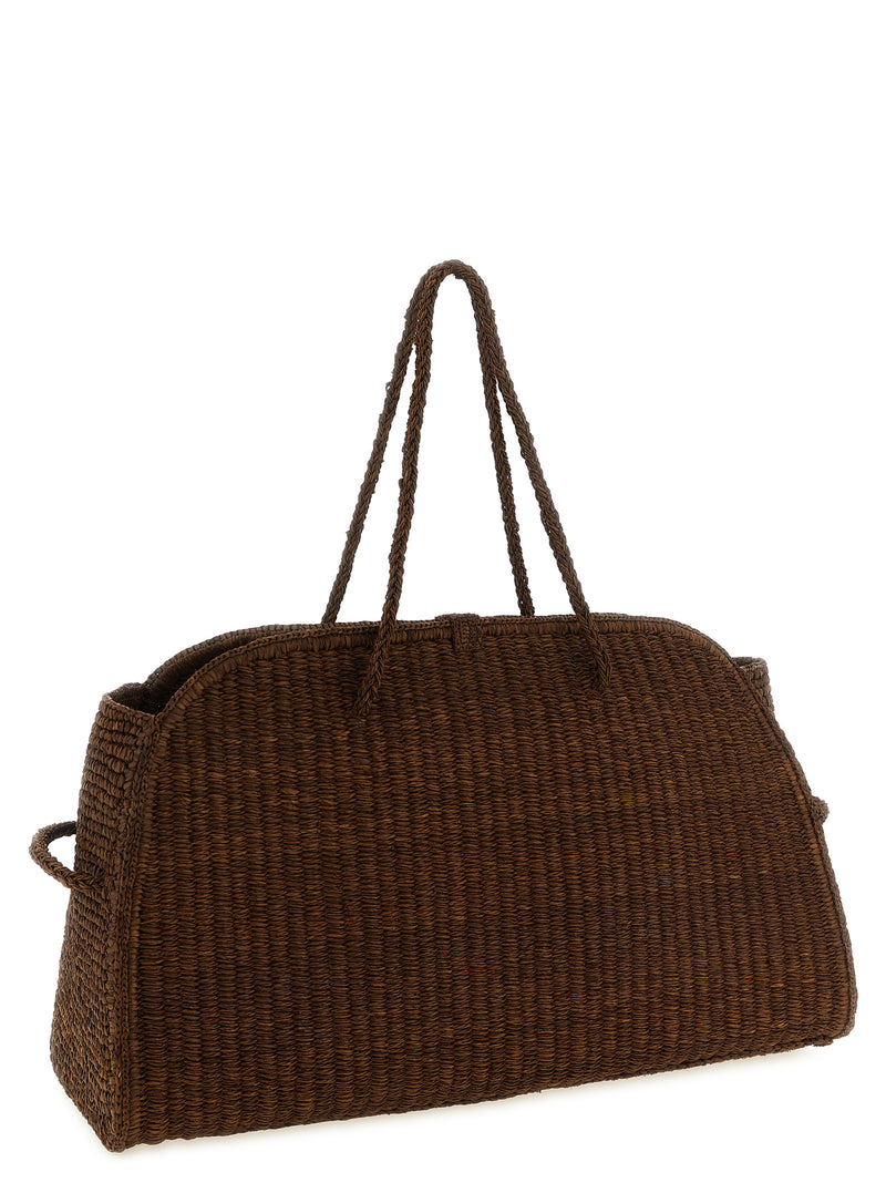 Jacquemus Le Grand Turismo Raphia Brown Tote Bag