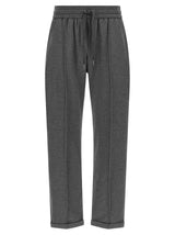 Brunello Cucinelli Pantalon décontracté en coton gris
