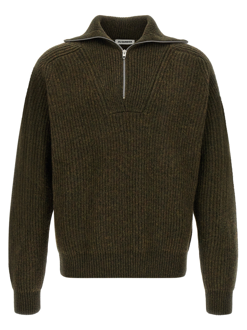 Gilet en laine bicolore Jil Sander