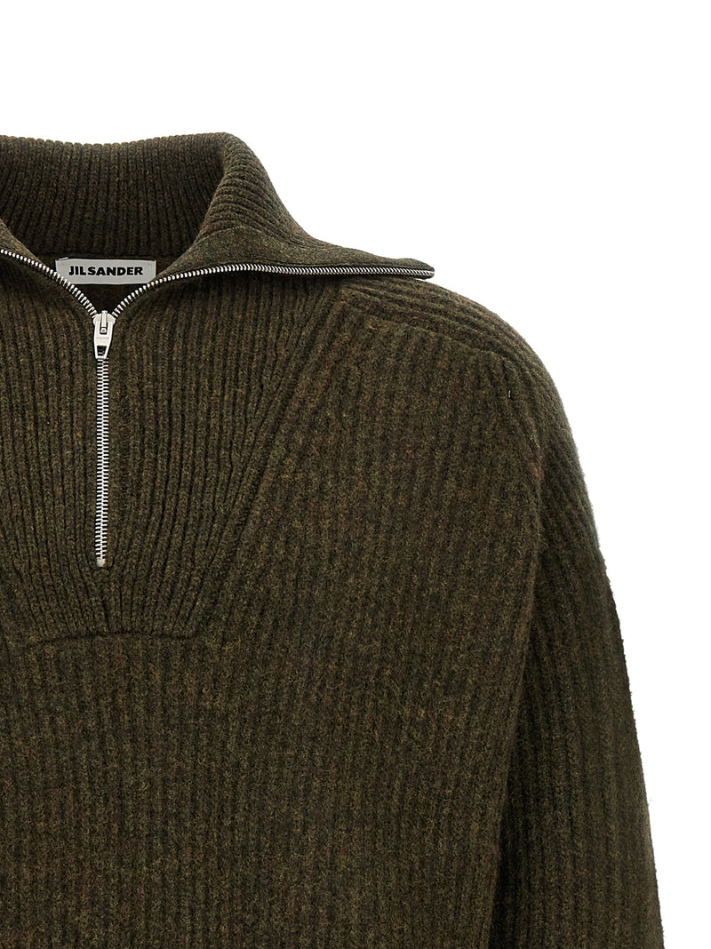 Gilet en laine bicolore Jil Sander