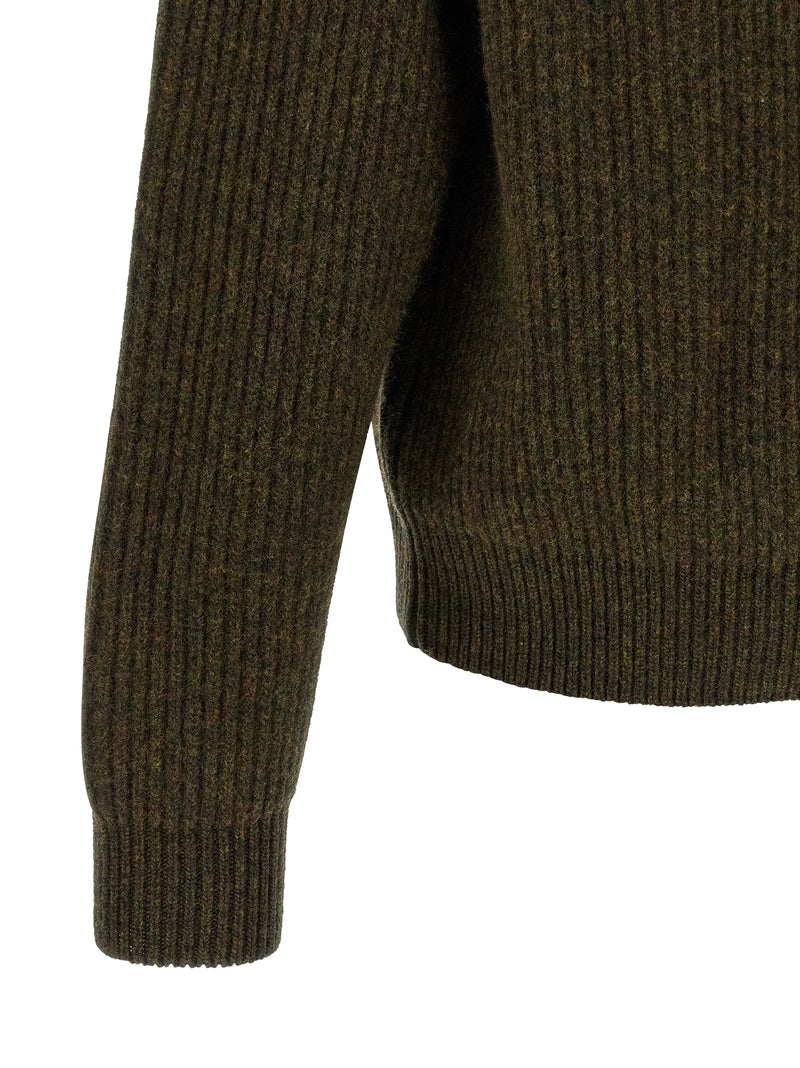 Gilet en laine bicolore Jil Sander