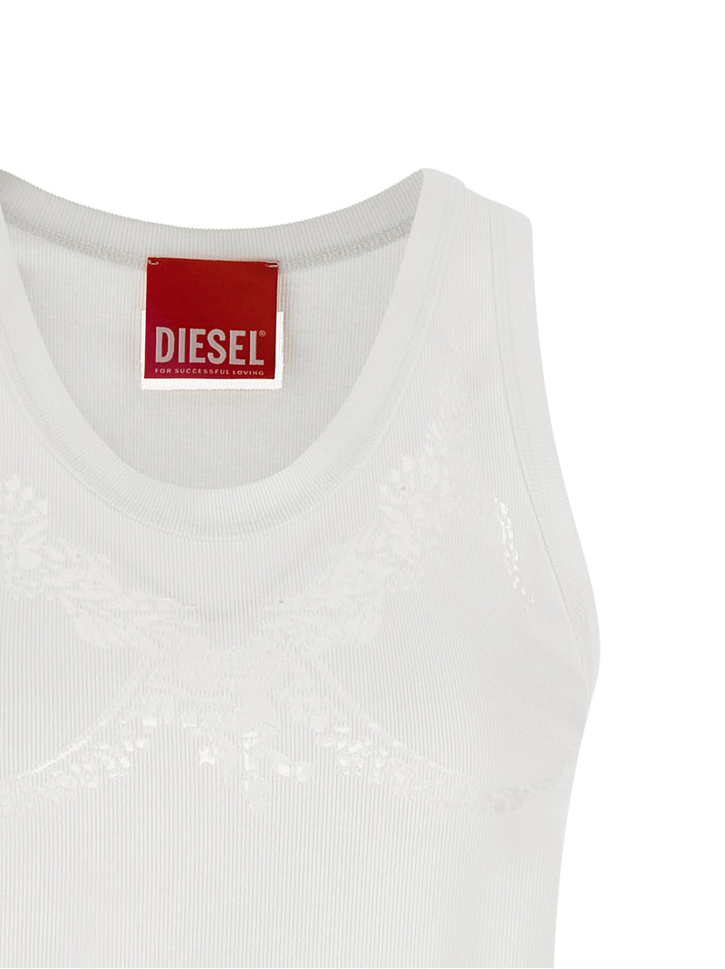 Débardeurs Diesel en coton blanc