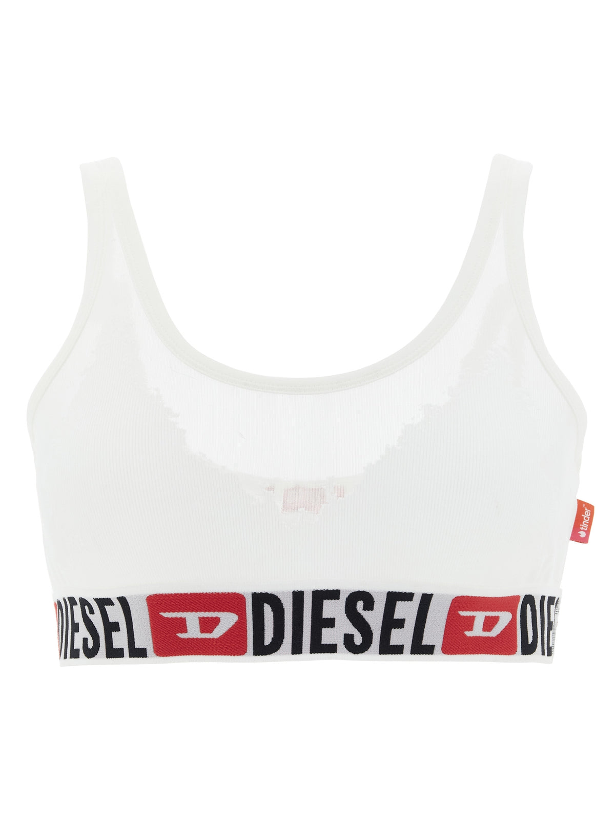 Diesel White Cotton Bra - Pr-Oriba-D-Core Collection