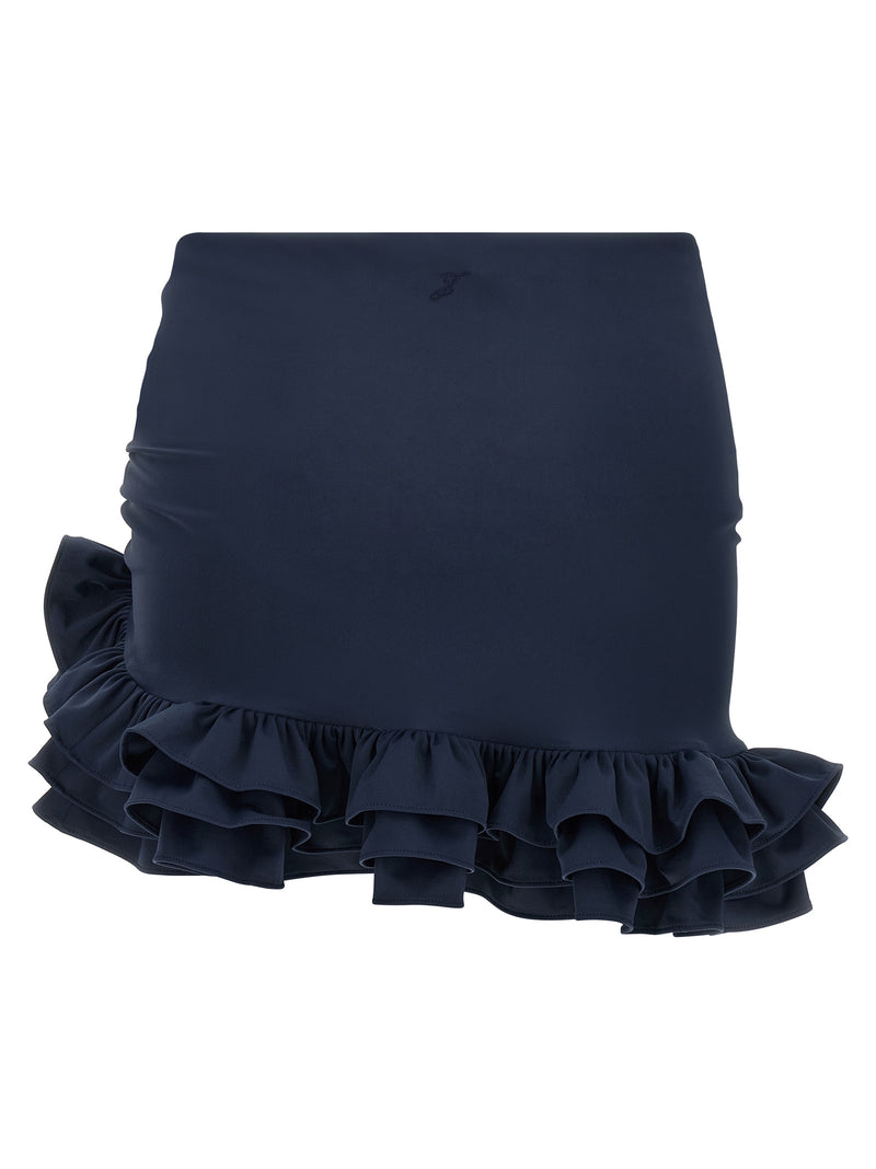 Jacquemus La Mini Jupe Playa Blue Polyamide Long Skirt